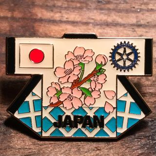 ロータリーグループ(ROTARY GROUP)の＊ ロータリークラブ 桜 国旗 エンブレム ピンバッジ PINS ✳︎ (キャラクターグッズ)