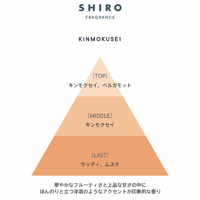 shiro(シロ)のshiro キンモクセイ ルームフレグランス コスメ/美容のリラクゼーション(アロマグッズ)の商品写真