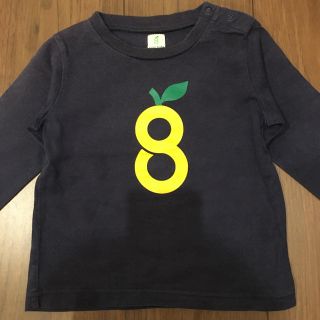 ユナイテッドアローズグリーンレーベルリラクシング(UNITED ARROWS green label relaxing)の長袖Ｔシャツ　紺色　ネイビー　90 grin kids(Tシャツ/カットソー)