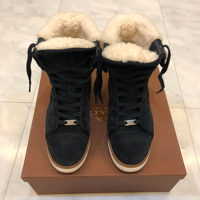 COACH RAMSEY SHEARLING 内ボアハイカットスニーカー