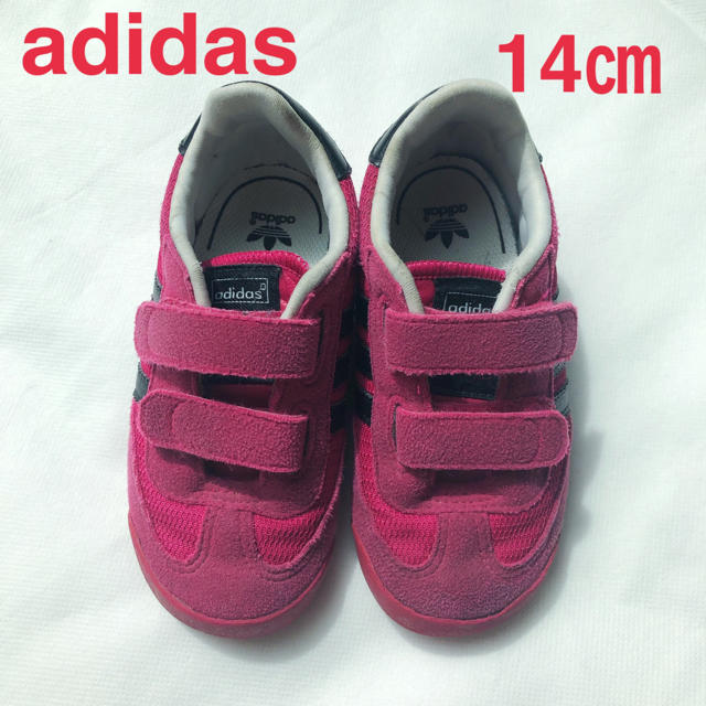 adidas(アディダス)の【adidas】キッズ　スニーカー　女の子（14㎝） キッズ/ベビー/マタニティのベビー靴/シューズ(~14cm)(スニーカー)の商品写真