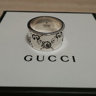 グッチ(Gucci)のGUCCI ゴースト リング 18号表記 17号 スカル ドクロ(リング(指輪))