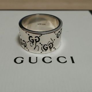 Gucci - GUCCI ゴースト リング 18号表記 17号 スカル ドクロの通販 ...