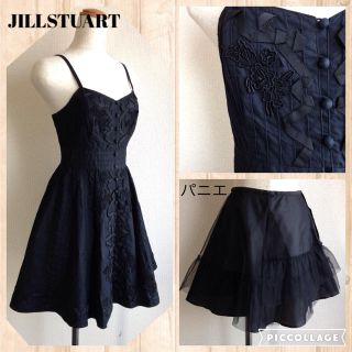 ジルスチュアート(JILLSTUART)の美品JILLSTUARTパニエ付ワンピ(ひざ丈ワンピース)