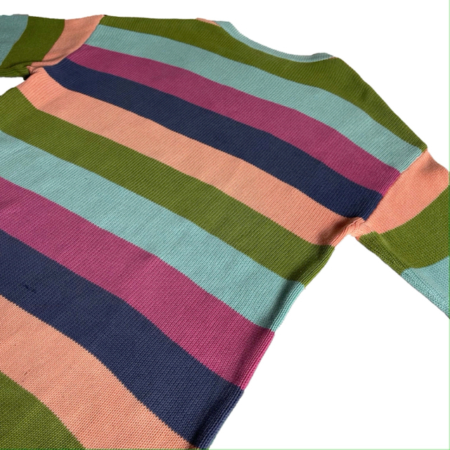 "Benetton" cotton random pattern knit