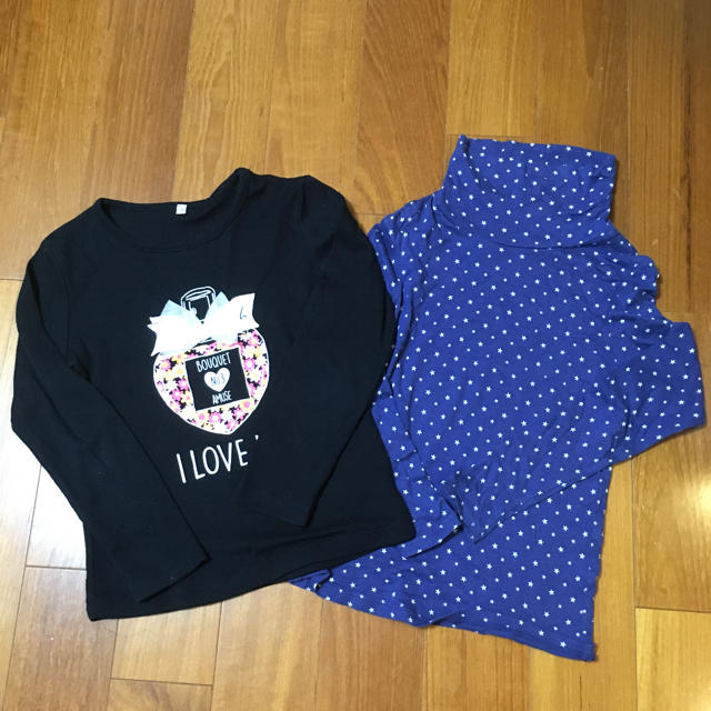 UNIQLO(ユニクロ)の130cmTシャツセット キッズ/ベビー/マタニティのキッズ服女の子用(90cm~)(Tシャツ/カットソー)の商品写真