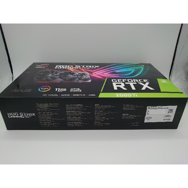 ASUS(エイスース)のASUS ROG-STRIX-RTX2080TI-11G-GAMING スマホ/家電/カメラのPC/タブレット(PC周辺機器)の商品写真