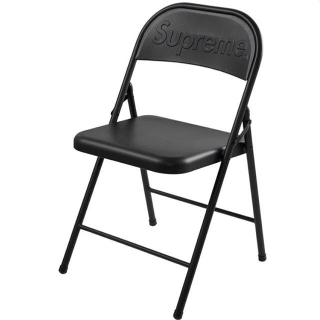 Supreme Metal Folding Chair Black イス 椅子