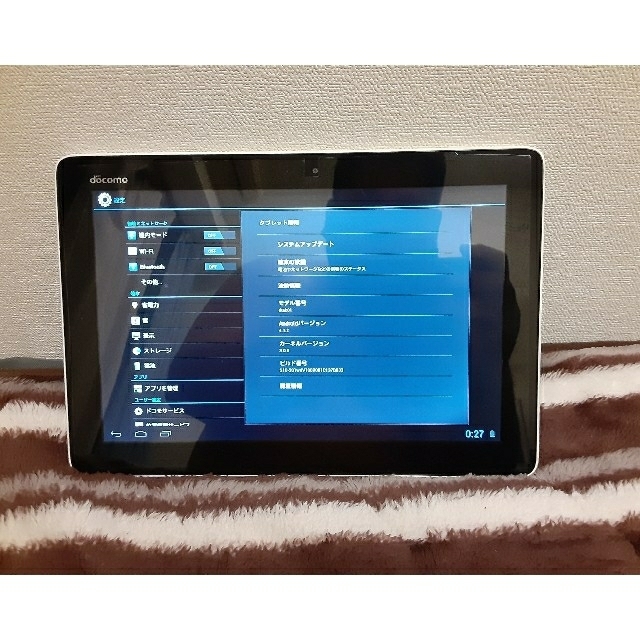NTTdocomo(エヌティティドコモ)の【再値下げ】docomo ドコモ dtab01 タブレット  10.1インチ スマホ/家電/カメラのPC/タブレット(タブレット)の商品写真