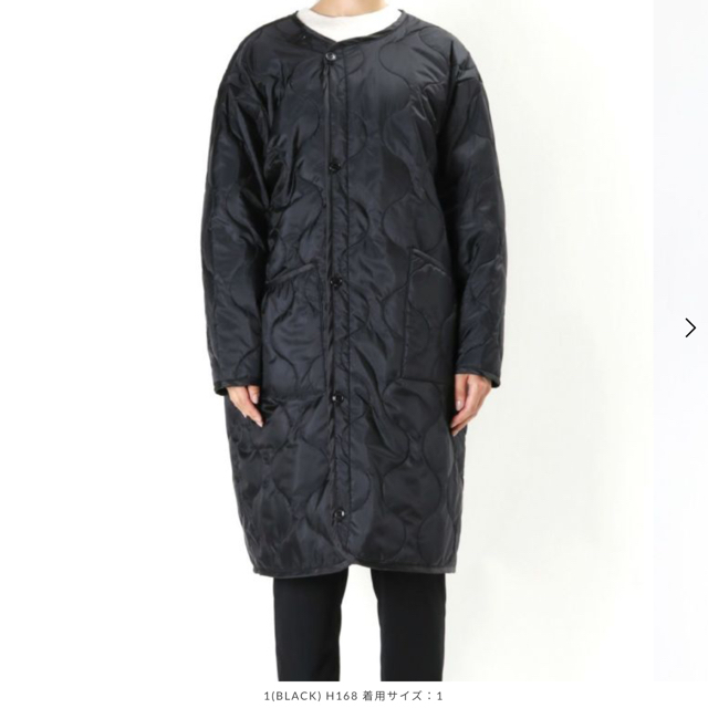 HYKE(ハイク)の新品未使用HYKE  QUILTED CREWNECK LINER COAT   レディースのジャケット/アウター(ロングコート)の商品写真