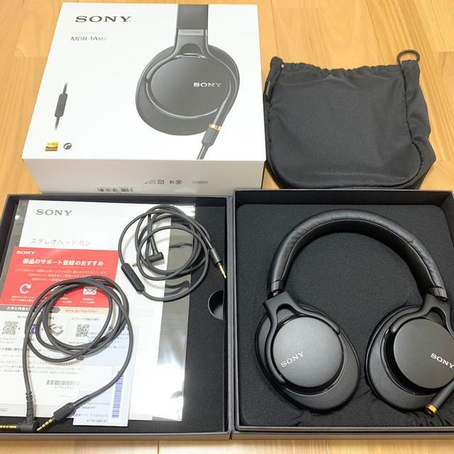 SONY(ソニー)のSONY MDR-1am2 付属品完備 スマホ/家電/カメラのオーディオ機器(ヘッドフォン/イヤフォン)の商品写真