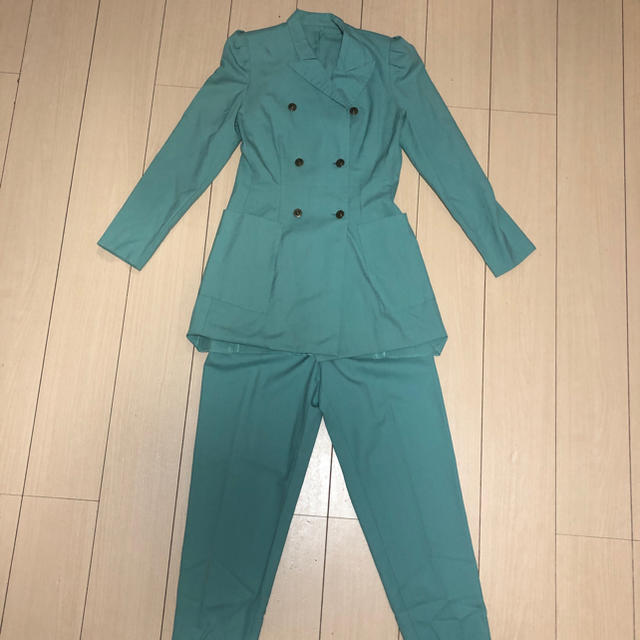 JPG(ジャンポールゴルチェ)エメラルドグリーンパンツスーツフォーマル/ドレス