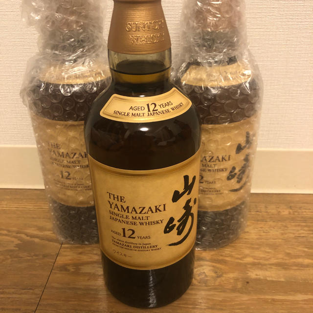 サントリー(サントリー)のサントリー山崎12年　3本 食品/飲料/酒の酒(ウイスキー)の商品写真