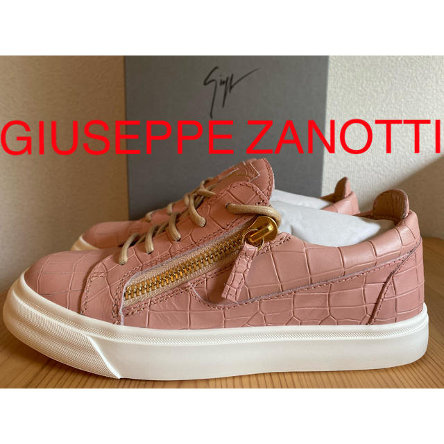 GIUZEPPE ZANOTTI - ジュゼッペ ザノッティ ジップ エンボスクロコダイル レザースニーカーの通販 by ルイス｜ジュゼッペ