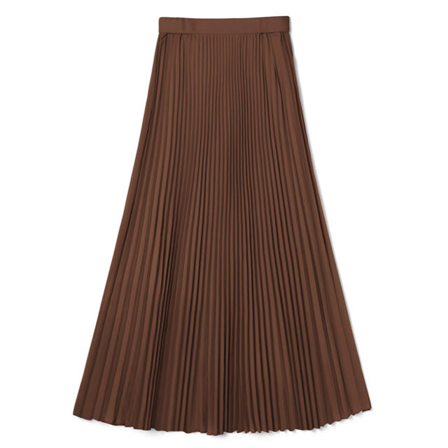 GRL(グレイル)のロングプリーツスカート ブラウン 新品 L レディースのスカート(ロングスカート)の商品写真