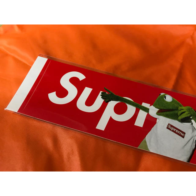 Supreme ステッカー Kermit カーミット ボックスロゴ 赤 正規品