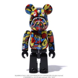 アベイシングエイプ(A BATHING APE)のBAPE CAMO SHARK BE@RBRICK 100%(キャラクターグッズ)