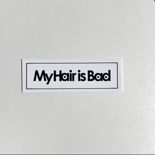 My Hair Is Bad ロゴ ステッカー風カードの通販 ラクマ