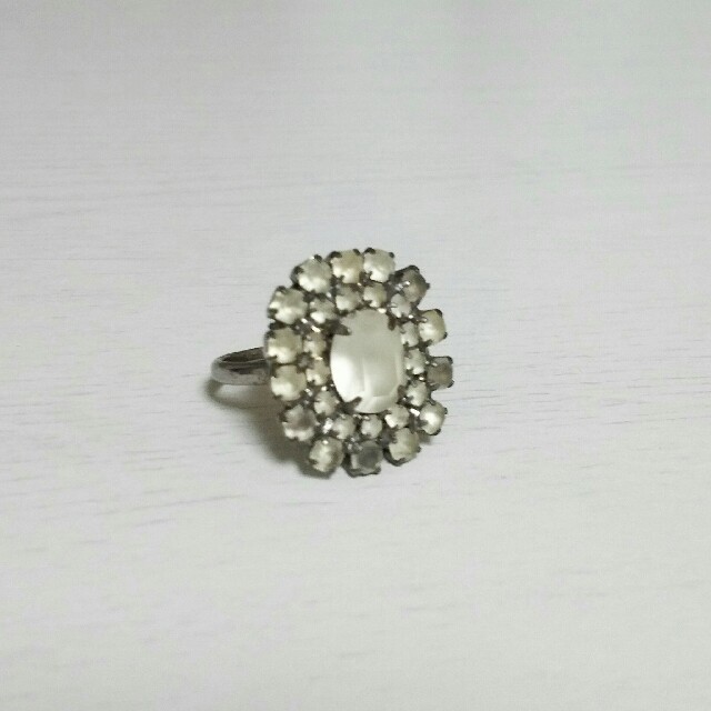 Jines(ジネス)のすりガラス アンティーク調リング 指輪 レディースのアクセサリー(リング(指輪))の商品写真