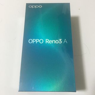 アンドロイド(ANDROID)のoppo reno3 A ブラック　新品未開封(スマートフォン本体)