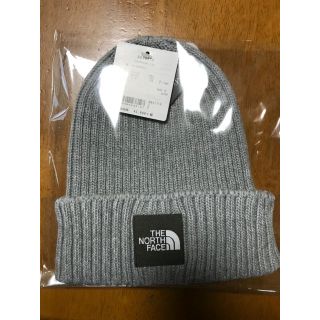 ザノースフェイス(THE NORTH FACE)の新品　ノースフェイス　グレー　ニット帽　男女兼用(キャップ)