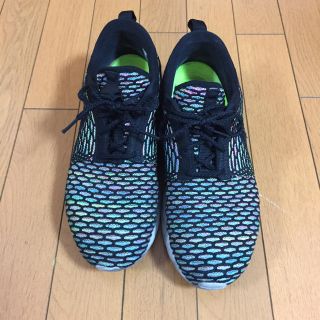 ナイキ(NIKE)のNIKE FLYKNIT ナイキ フライニット 26.5cm ブラック カラフル(スニーカー)