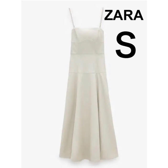 ZARA  レザー風ワンピース