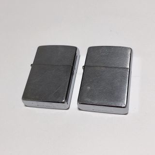 ジッポー(ZIPPO)のZIPPOライター　1989年製シルバー　2個セット(タバコグッズ)