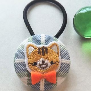 送料無料‼︎ ねこちゃんヘアゴム①♪  ハンドメイド(その他)