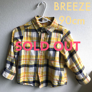 ブリーズ(BREEZE)の【emiiiさま専用】BREEZE チェックシャツ 90cm(Tシャツ/カットソー)