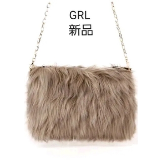 グレイル(GRL)のGRL ファーチェーンバッグ  ファーバッグ　クラッチバック ショルダーバック(ショルダーバッグ)