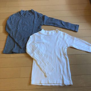 グローバルワーク(GLOBAL WORK)のキッズ　リブハイネック 2枚セット(Tシャツ/カットソー)