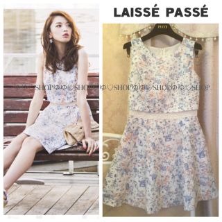 レッセパッセ(LAISSE PASSE)のマーガレットレースワンピース(ミニワンピース)