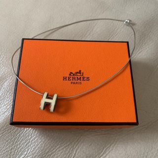 【1/5までセール】HERMES エルメスネックレス  ワイヤーキューブオレンジ