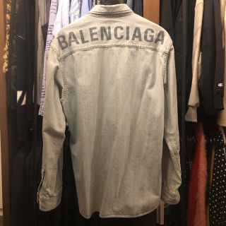 バレンシアガ(Balenciaga)の【BALENCIAGA】バレンシアガ/デニムシャツ /淡ブルー系/39/極美品(シャツ)