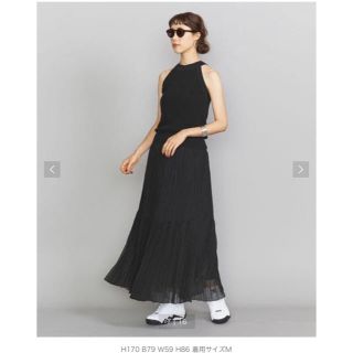 ビューティアンドユースユナイテッドアローズ(BEAUTY&YOUTH UNITED ARROWS)のBY シフォンティアードプリーツスカート(ロングスカート)