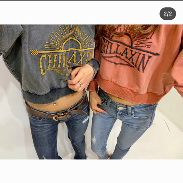 GYDA(ジェイダ)のGYDA トレーナー トップス デニム レディースのトップス(トレーナー/スウェット)の商品写真