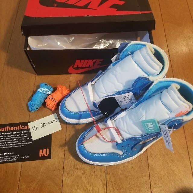 NIKE(ナイキ)のNIKE OFF WHITE AIR JORDAN1 UNC メンズの靴/シューズ(スニーカー)の商品写真