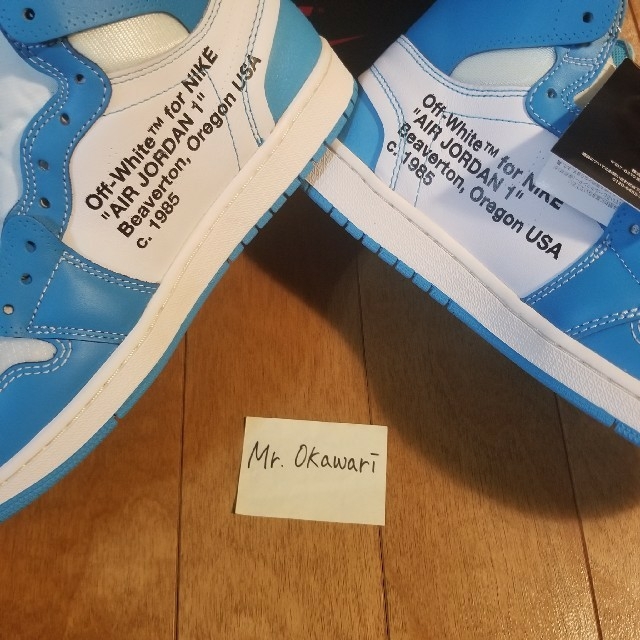 NIKE(ナイキ)のNIKE OFF WHITE AIR JORDAN1 UNC メンズの靴/シューズ(スニーカー)の商品写真