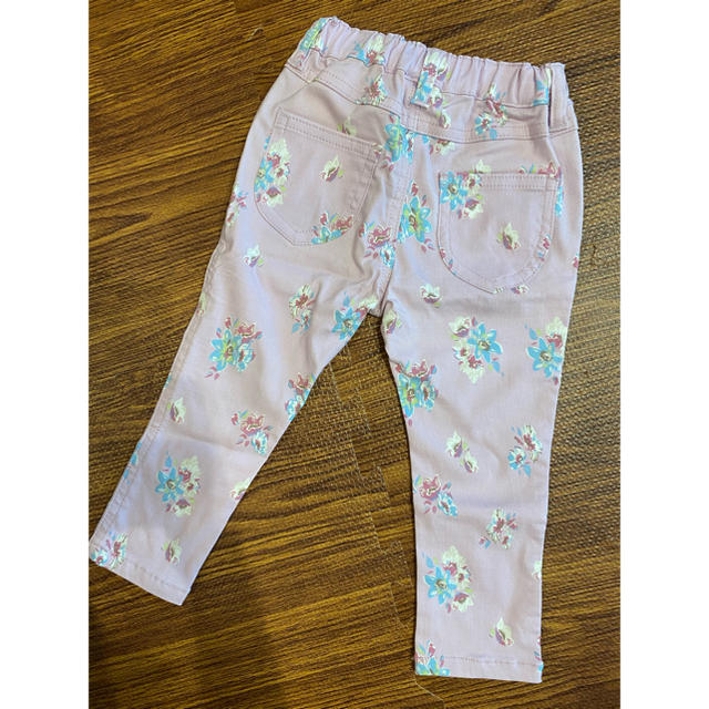 Branshes(ブランシェス)の(あき様専用)キッズ　ベビー　花柄パンツ　ピンク キッズ/ベビー/マタニティのキッズ服女の子用(90cm~)(パンツ/スパッツ)の商品写真