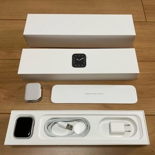 アップルウォッチ(Apple Watch)のAppleWatch series5 GPS 44mm シルバーアルミ(腕時計(デジタル))