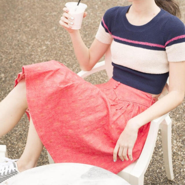 Lily Brown(リリーブラウン)のリリーブラウン ジャガードスカート レディースのスカート(ひざ丈スカート)の商品写真