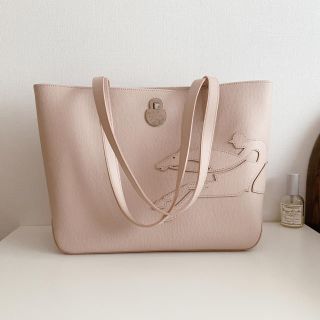 ロンシャン(LONGCHAMP)の専用【新品未使用】ロンシャン　トートバッグ　本革　ピンクベージュ(トートバッグ)