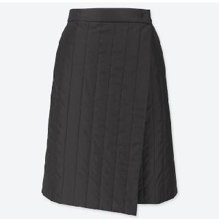 ユニクロ(UNIQLO)のユニクロ　ラップスカート　Ｍ　黒(その他)