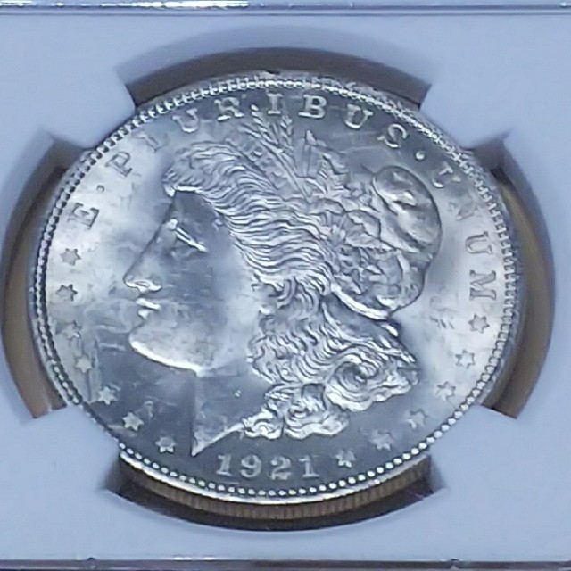貨幣モルガン銀貨 NGC-MS64+ (1921年) モルガンダラー