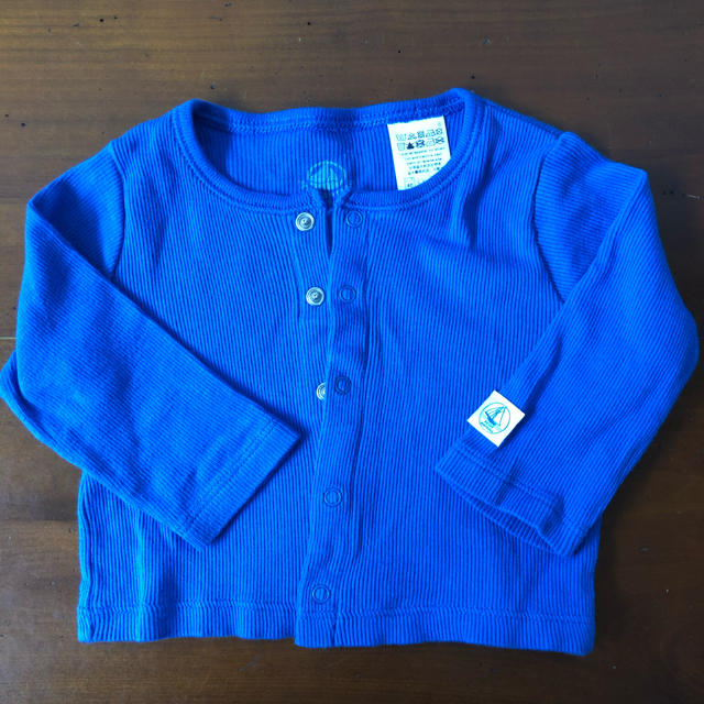 PETIT BATEAU(プチバトー)のプチバトー カーディガン　67cm  6m キッズ/ベビー/マタニティのベビー服(~85cm)(カーディガン/ボレロ)の商品写真