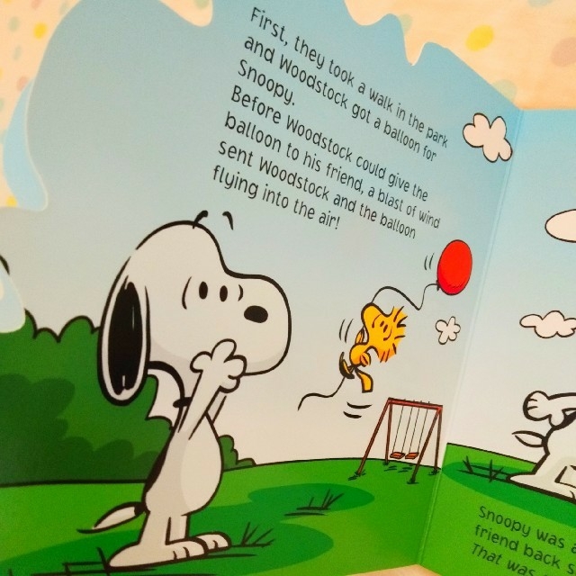 Snoopy 新品 スヌーピー 英語絵本 ウッドストックのサニーデイ の通販 By ちいたん スヌーピーならラクマ