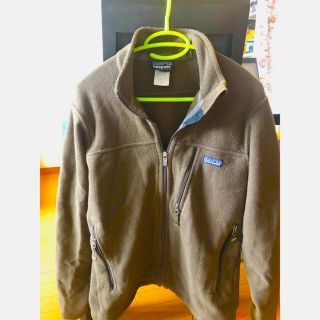 パタゴニア(patagonia)のパタゴニア　古着　フリース（シンチラ）　茶色　Ｓ(ニット/セーター)