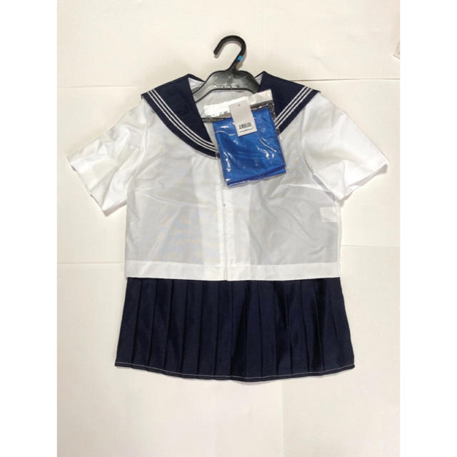 スカーフつきシンプル紺セーラー服 bluke.com.br