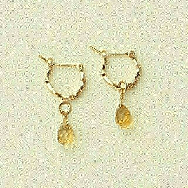 agete】WEB限定 フープピアス (チャーム無し) - ピアス